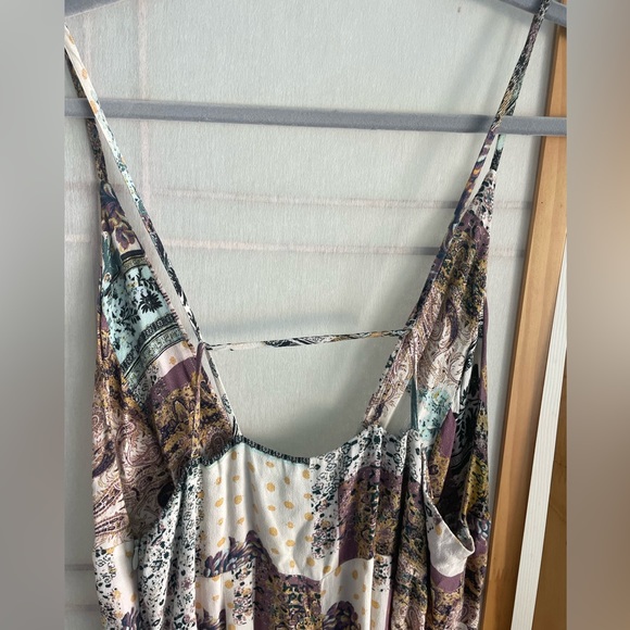 Free People Margarita Patchwork Jumpsuit in Ivory Combo - Picture 6 of 8